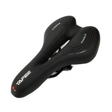YaFee 308 MTB 자전거 안장, 블랙, 1개