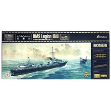FLYHAWK YX005 1/700 HMS 驅逐艦軍團 1941 年塑料模型戰艦, 1個
