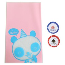 黃氏便當 無黏性美味袋 熊貓 50p + 巧克力貼紙 朋友 好好享用 50p, 1套