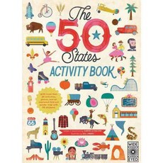 The 50 States : Activity Book Maps of the 50 States of the USA ACTIVITY BOOK, Wide Eyed Editions