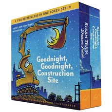 Goodnight Goodnight Construction Site and Steam Train Dream Train Set BOX BRDBK, Chronicle Books