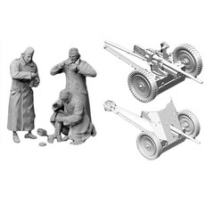 DRAGON 1/35 Chow Time 德國反坦克砲兵團東線塑料步兵, 1套