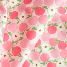 Eco chic系列水果DTP印花20支棉布, 粉色的