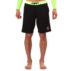 TheSirup 男款 Elba 四分海灘短褲, 黑色