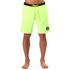 TheSirup 男款 Elba 四分海灘短褲, 螢光黃