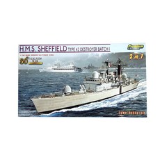 DRAGON 1/700 HMS Shefield Type42 驅逐艦塑料模型, 1個