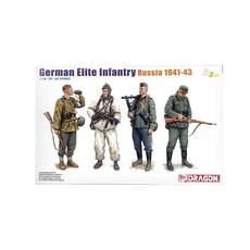 DRAGON 1/35 德國精英步兵俄羅斯 1941-43 塑料模型, 1個