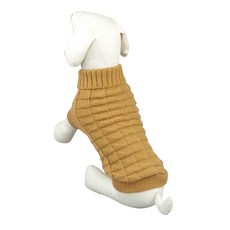 DM I Love Pet 寵物女士針織毛衣, 卡其色, 1個