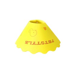 펫나인 반려동물 카툰 엘리자베스 보호대 M 옐로우, 1개