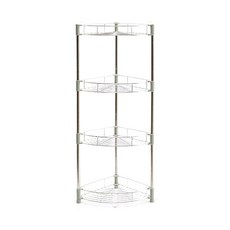 Pinecone Tres Belle 多用途4層三角形浴室收納架, 單色, 1個