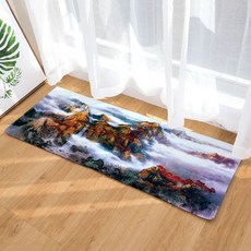 슈퍼식스 멋스러운 동양화 시리즈 물 흡수 바닥 매트, 5