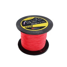 DAH Dyneema 4股編織大容量釣魚線, 紅色