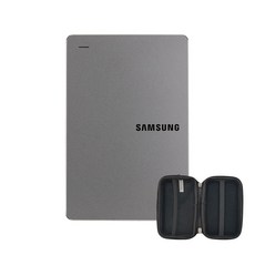SAMSUNG 三星 Y3外接硬碟 HX-MK10Y39+收納袋, 2TB, 菸灰色(HX-MK20Y39)