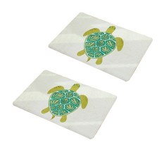 Haepi Pop Bery F 廚房浴室地墊 2件組, 海灘龜, 2個