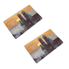 Happy Pop Isle World 廚房浴室地墊 2件組, 旅行島嶼