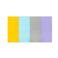 퍼니존 퍼니테라피 유아폴더매트 엘로우비비드시리즈5, 옐로우 + 스카이블루 + 그레이 + 바이올렛