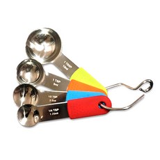 Beajuk迷你彩色量匙 4種 不鏽鋼, 1套