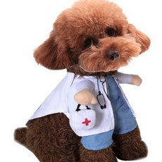 狗狗小狗貓咪COSPLAY玩偶衣服, 醫生