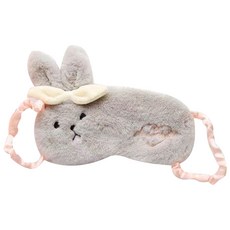 灰色兔子造型眼罩, 1件, 1個