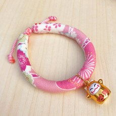 댕댕이 강아지 고양이 일본스타일 목 딸랑이 XS, 핑크로맨스, 1개