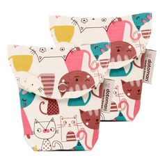 防水藥袋 2入, 可愛貓咪款