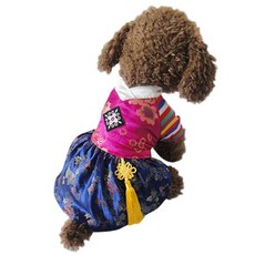 하라시코쿠키 반려동물 세뱃돈 주세요 한복, 핑크, 1개