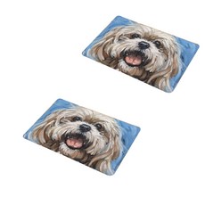 Happy Pop 油畫動物防滑廚房地墊, 微笑狗狗, 1個