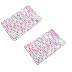 해피팝 러블리 스윗 미끄럼방지 주방발매트, 스윗테트리스, 2개