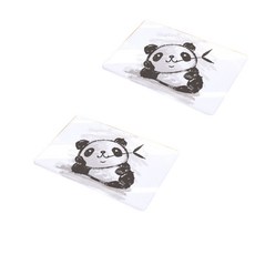 Happy Pop 俏皮熊貓防滑廚房地墊, 混合顏色, 1個