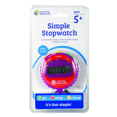 Learning Resources 簡約碼錶 顏色隨機出貨, 1個