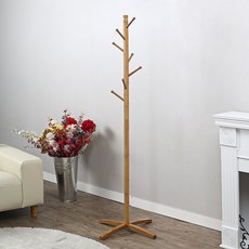 트리 나무 하우스 스탠드 옷걸이, 원목