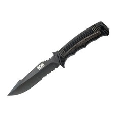 SOG 씰 스트라이크 TACTICAL Fixed Blade 캠핑용 칼 SS1001, 블랙, 1개