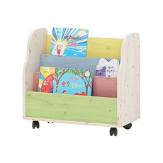 Fuser Ryoni家具Roro 600前側書架 3層, 彩虹