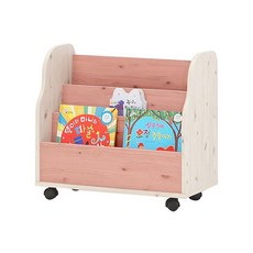 Fuser Ryoni家具Roro 600前側書架 3層, 淺粉色