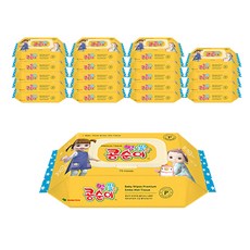 콩순이 프리미엄 아기 물티슈 캡형, 70매, 20세트