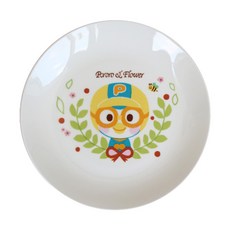 모닝듀 플라워가든 원형접시, 뽀로로, 1개