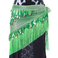 肚皮舞臀圍巾 BDSP-9101, 淺綠色