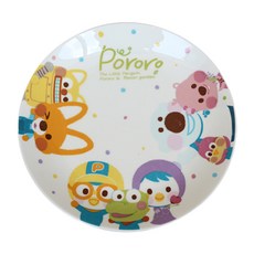모닝듀 뽀로로 플라워가든 원형접시, 친구들, 1개