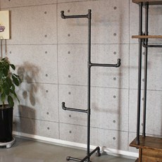 INPIPE 工業風樹狀站立式衣架 H206 15A, 水管(深灰色)