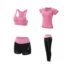 I Love Fit混色健身瑜珈服 4件組