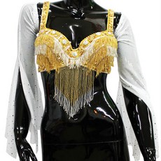 透視網紗波萊羅上衣 BDB-201, 白色的