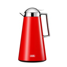 delki 真空保溫水壺 DKL-TS30, 紅色的, 1L