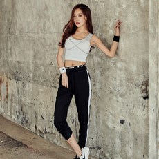 NAYA STYLE 女款瑜珈背心+運動褲 2組