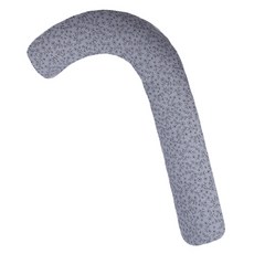 Ein Haus 碎花圖案拐杖型抱枕, 灰色