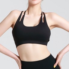 런블랙 듀얼 라인 브라탑