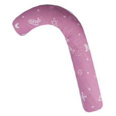 Ein Haus 印花拐杖造型抱枕, 粉色的