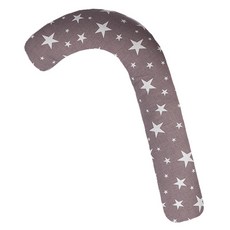 Ein Haus 星星圖案拐杖造型抱枕, 灰色