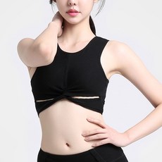 런블랙 노티드 파스텔 브라탑