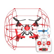 DRONEPLUS 교육용 조립 KIT 드론 PLUS3 PRO + 캠포함, 레드, 1개