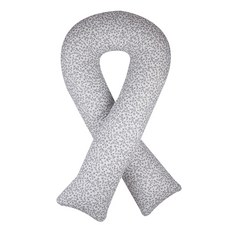 Ein Haus 碎花圖案U型抱枕, 白色的